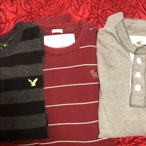 Abercrombie/Hollister/AE Long Sleeve. 3 total